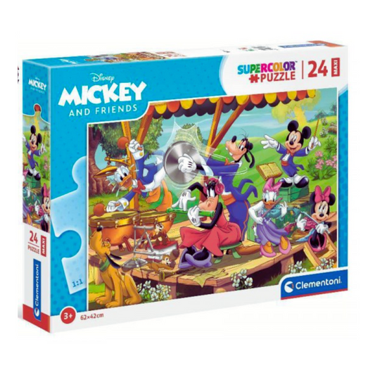 Disney Mickey And Friends Super color Puzzle 24 Maxi Pieces