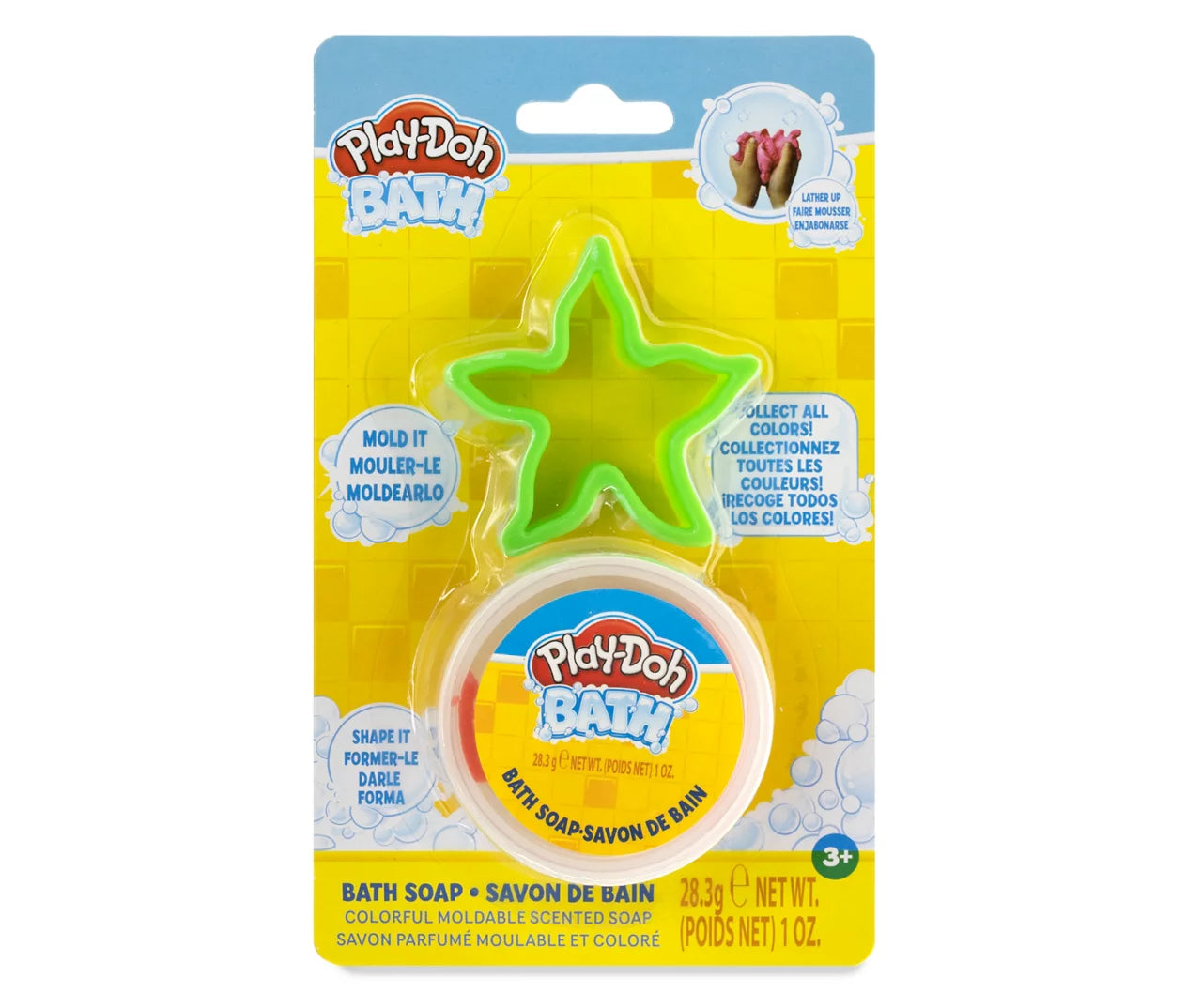 Play-Doh Bath: Colourful, Moldable Scented Soap and Shape Cutter