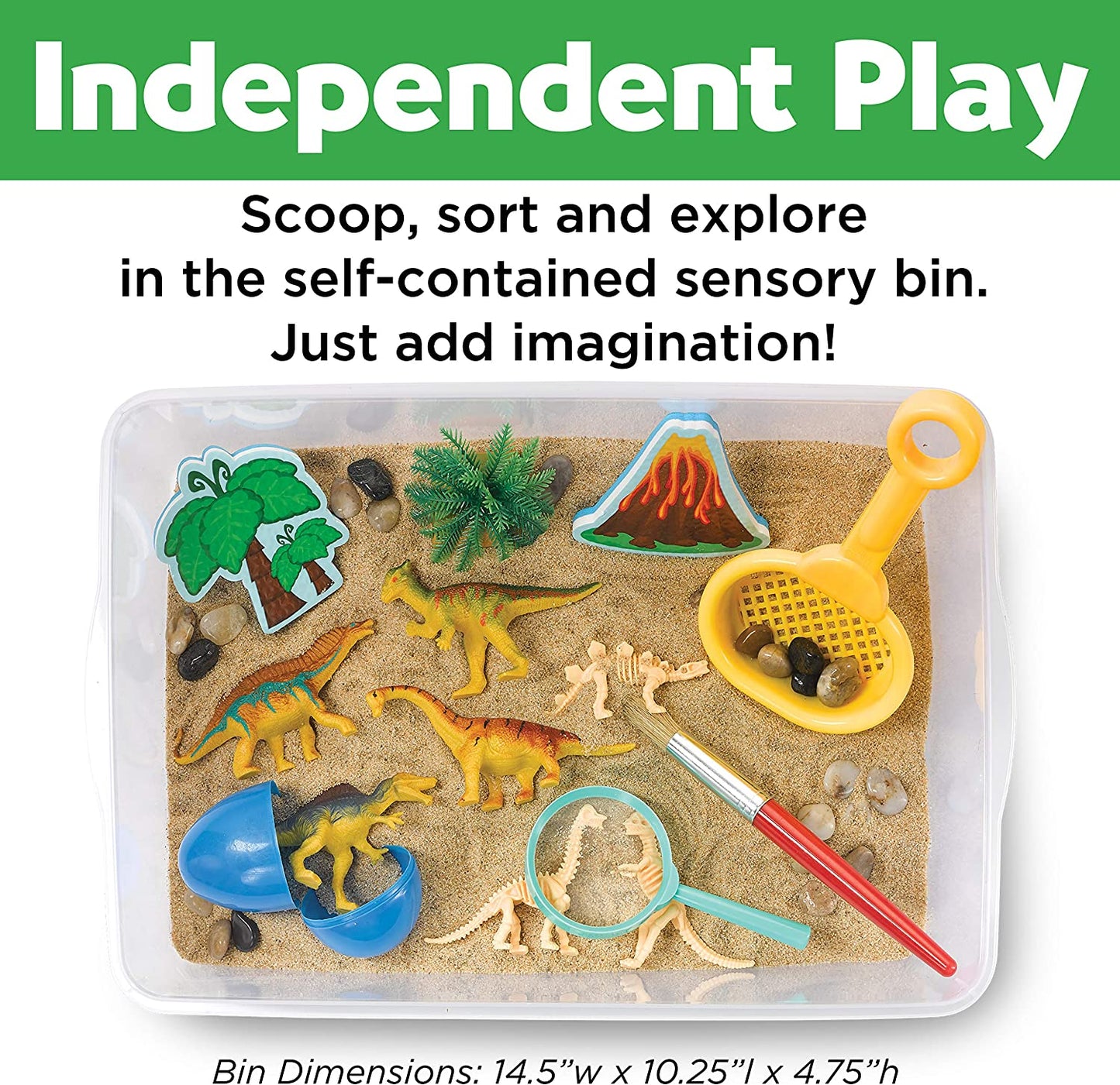 Creativity for Kids Sensory Bin: Dinosaur Dig - Dinosaur Toys for Toddler Boys and Girls