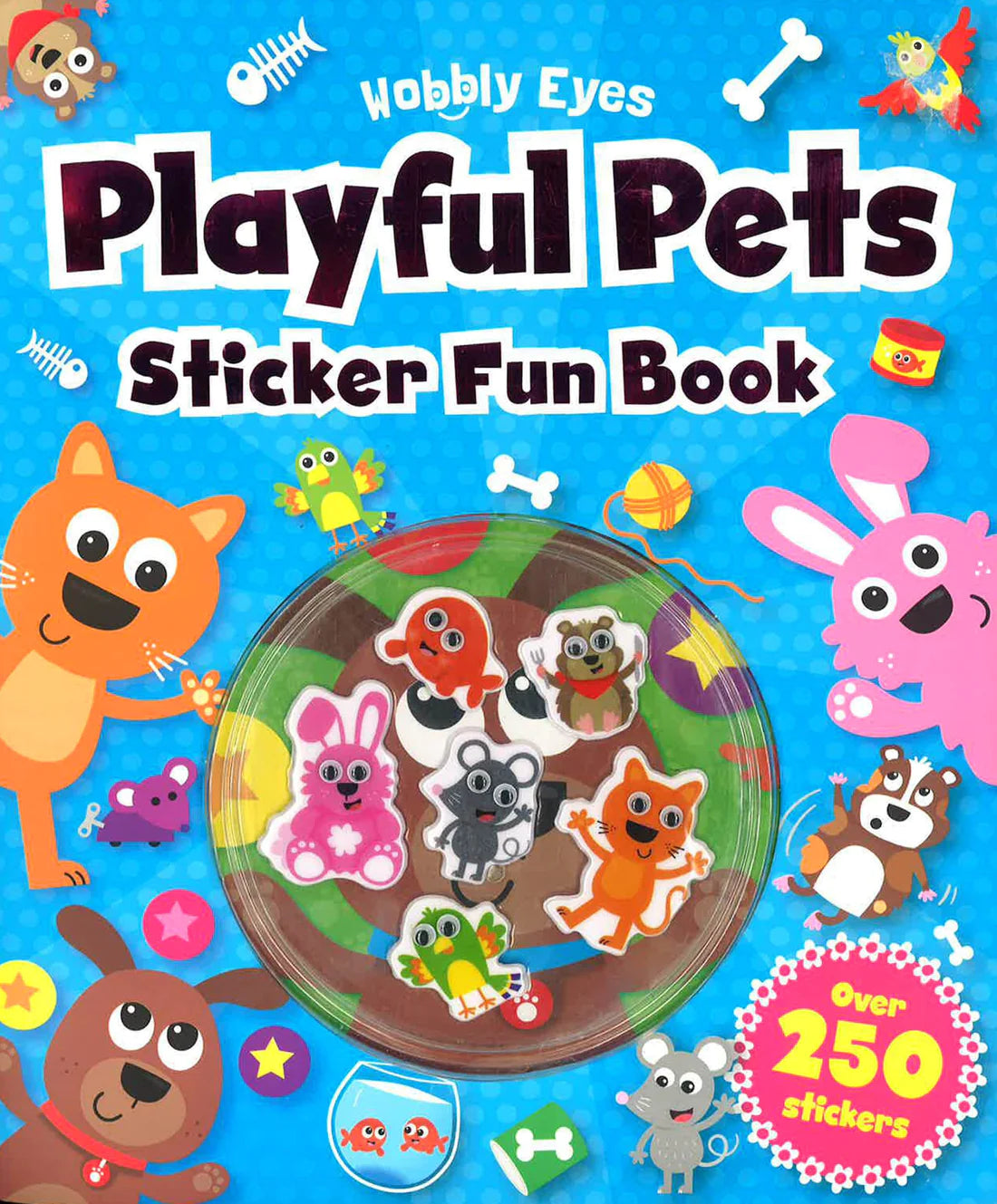 Wobbly Eyes Playful Pets Sticker Fun Book