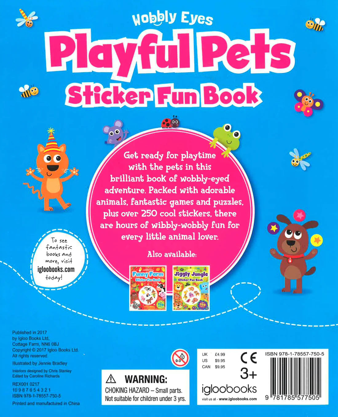 Wobbly Eyes Playful Pets Sticker Fun Book