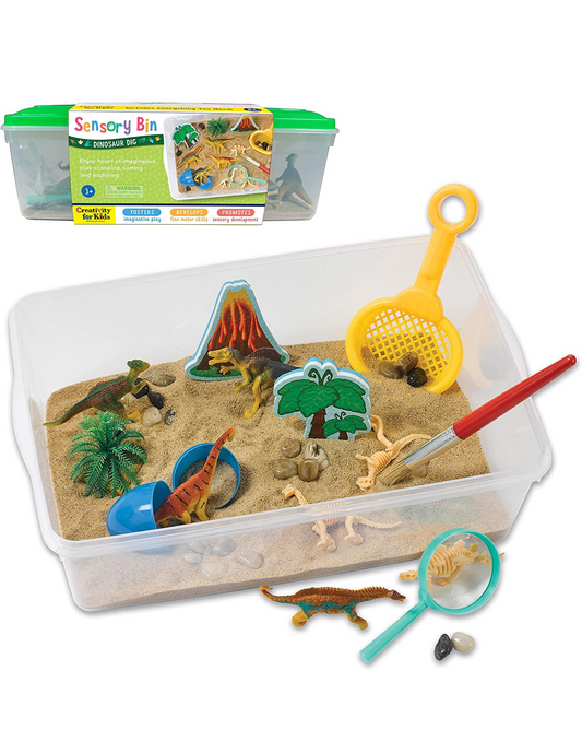 Creativity for Kids Sensory Bin: Dinosaur Dig - Dinosaur Toys for Toddler Boys and Girls