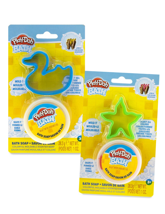 Play-Doh Bath: Colourful, Moldable Scented Soap and Shape Cutter