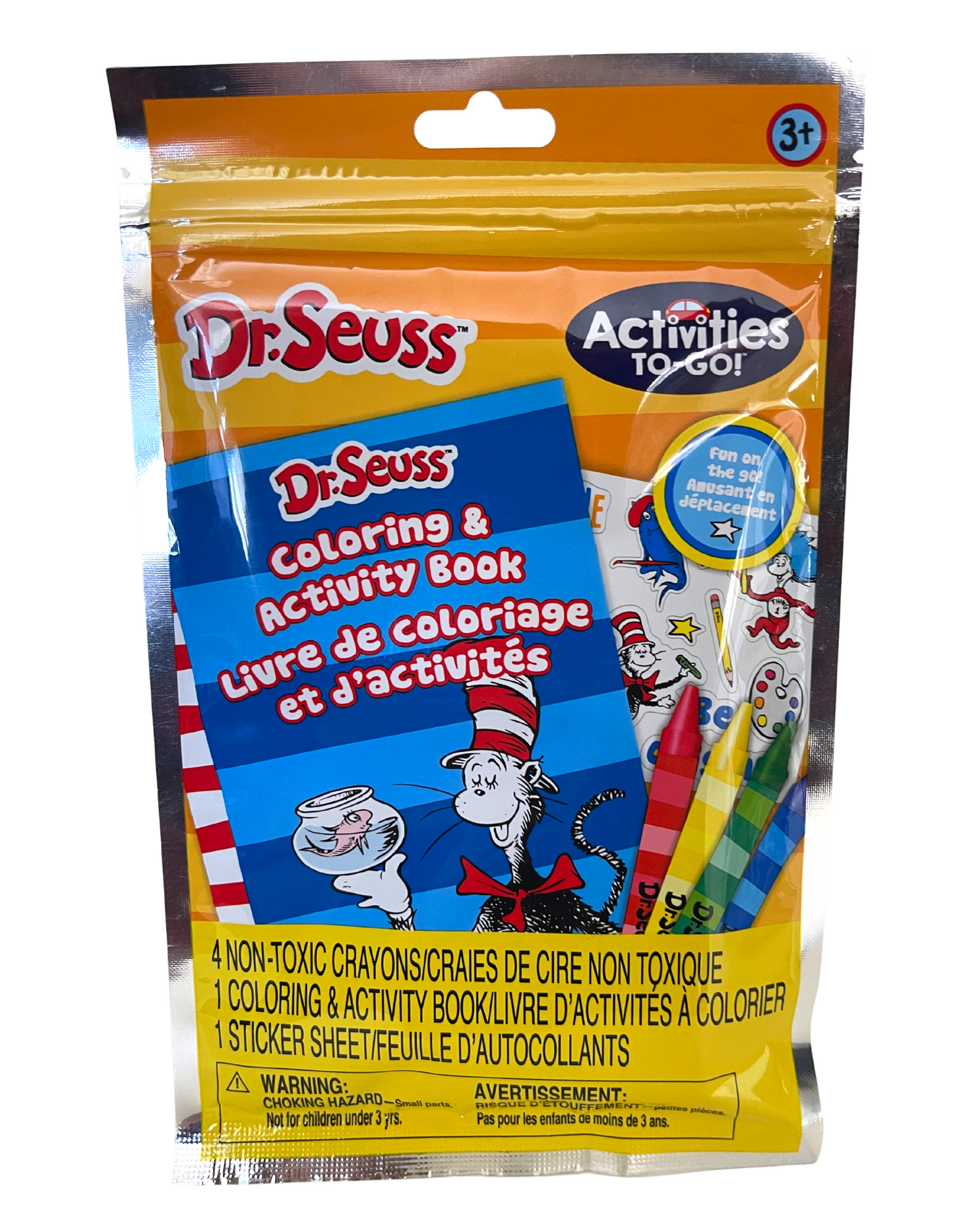 Dr. Seuss Activities on the Go! (Book, Crayons, & Stickers!)