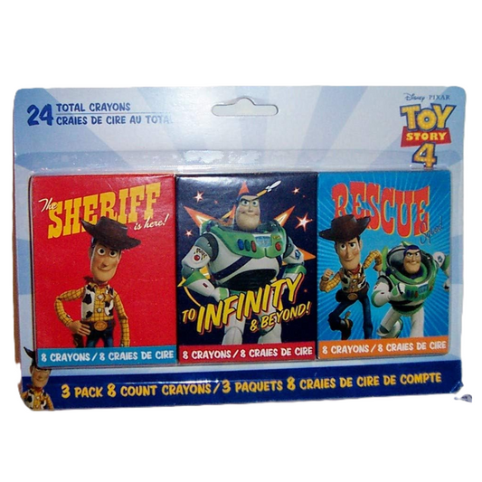 Toy Story 4 Crayon Set Of 3 Packs