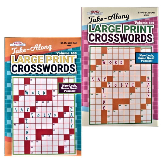 Large print crosswords