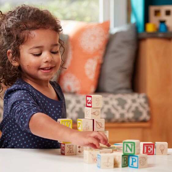 Melissa and Doug: Wooden ABC/123 Blocks