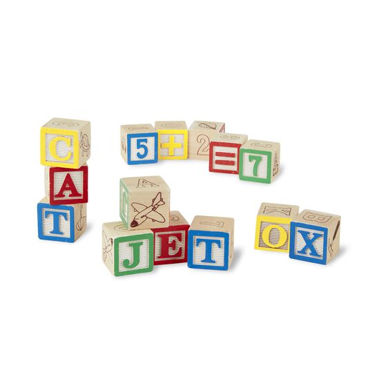 Melissa and Doug: Wooden ABC/123 Blocks