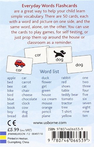 Usborne Everyday Words: English Flashcards