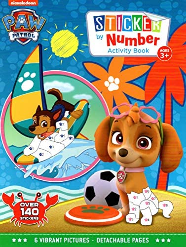 Paw Patrol Sticker By Number Activity Book