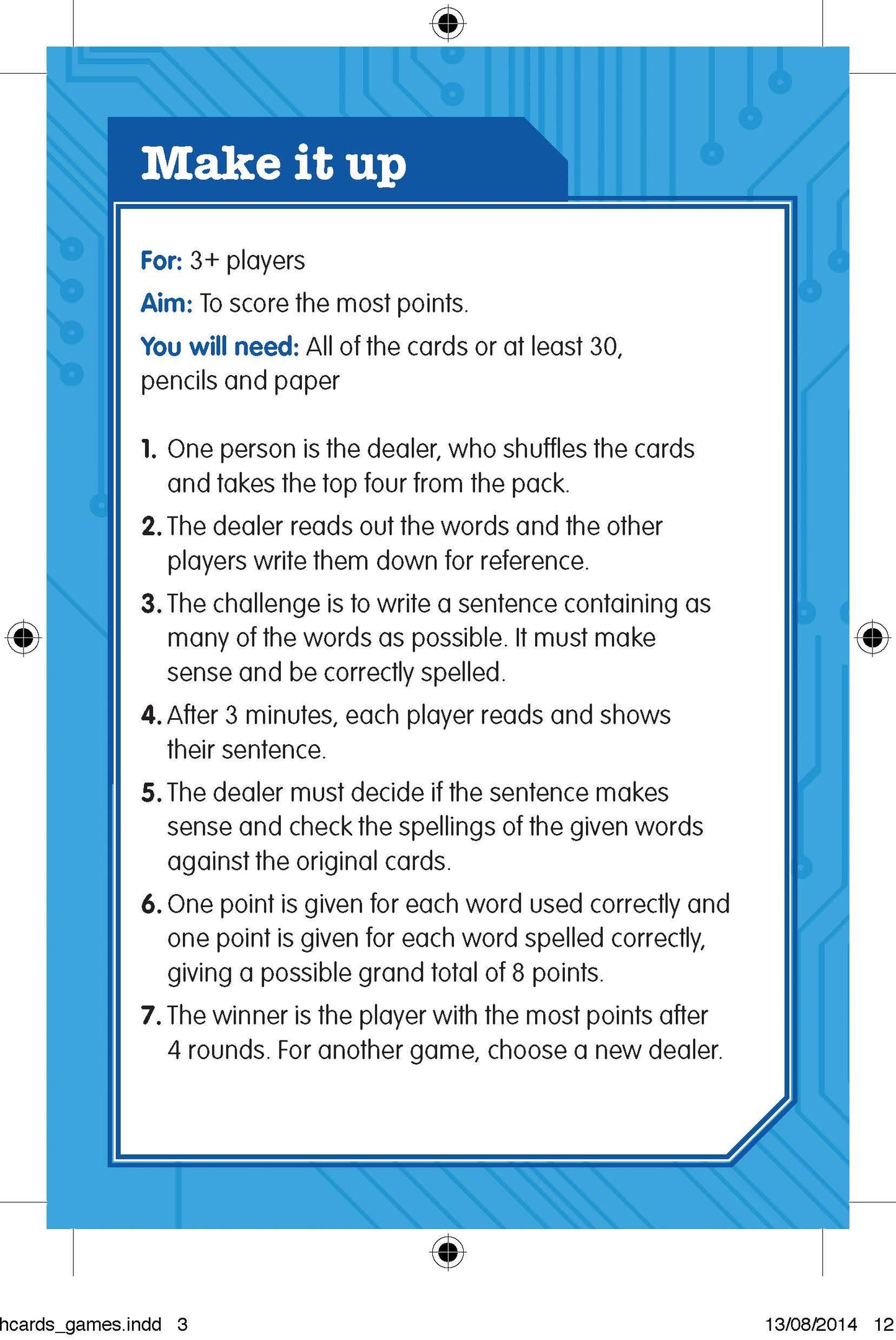 Scholastic Spelling Cards