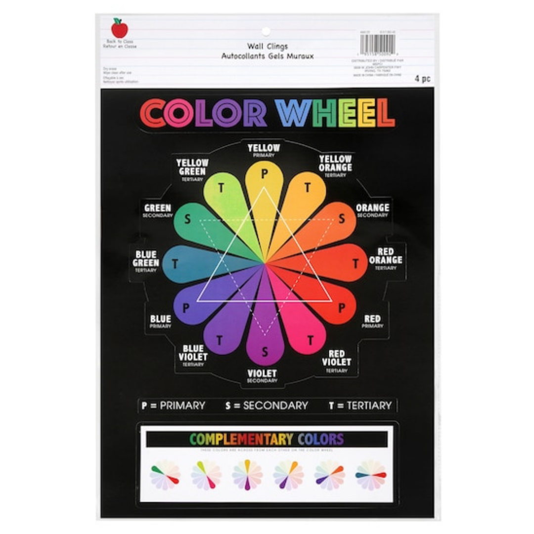 Back to Class Dry Erase Color Wheel Wall Cling