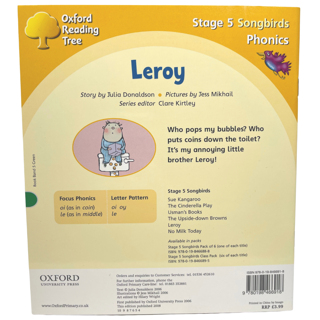 Read with Oxford: Julia Donaldson's Songbirds: Leroy (Stage 5)