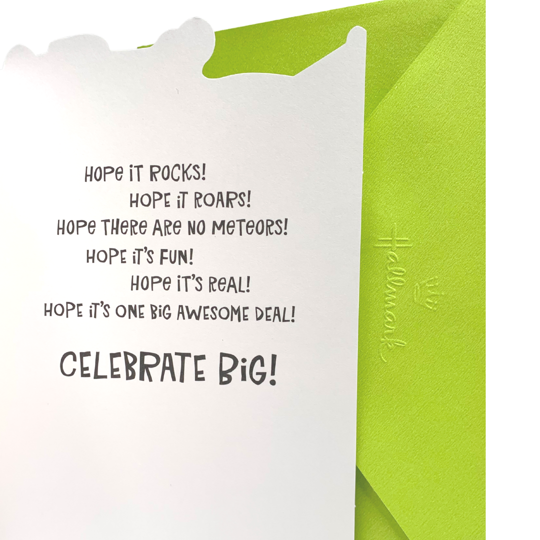 Hallmark: Dinosaur - Hope Your Birthday's Huge!