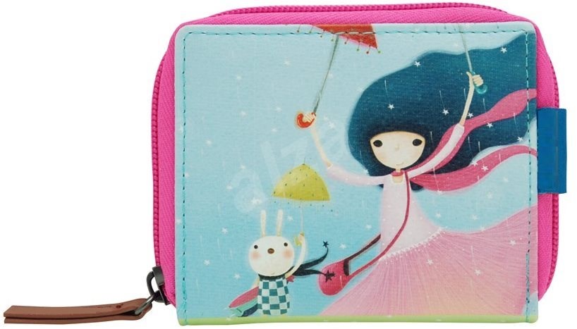 Designer UK Santoro Wallet: Kori Kumi Mini Zip - Under My Umbrella