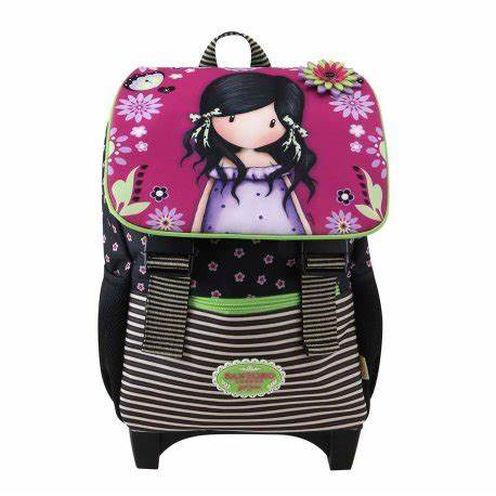 UK Designer Santoro Trolley: Gorjuss Fiesta Trolley Rucksack with Flap - You Brought Me Love