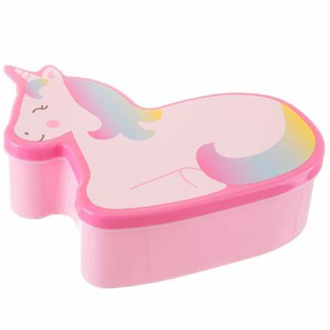 Sass & Belle - Rainbow Unicorn Shaped Lunch Box