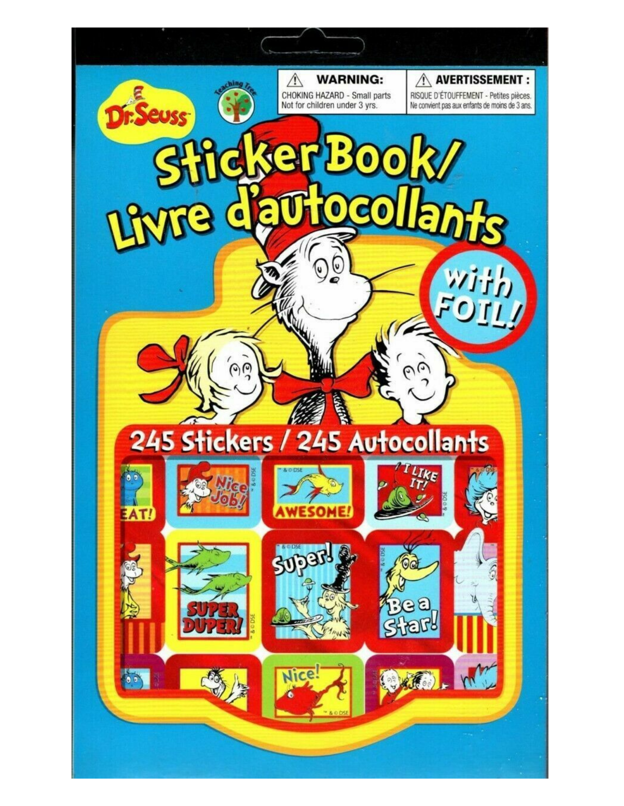 Eureka Sticker Books Dr. Seuss 486 Stickers Per Book Pack Of 3
