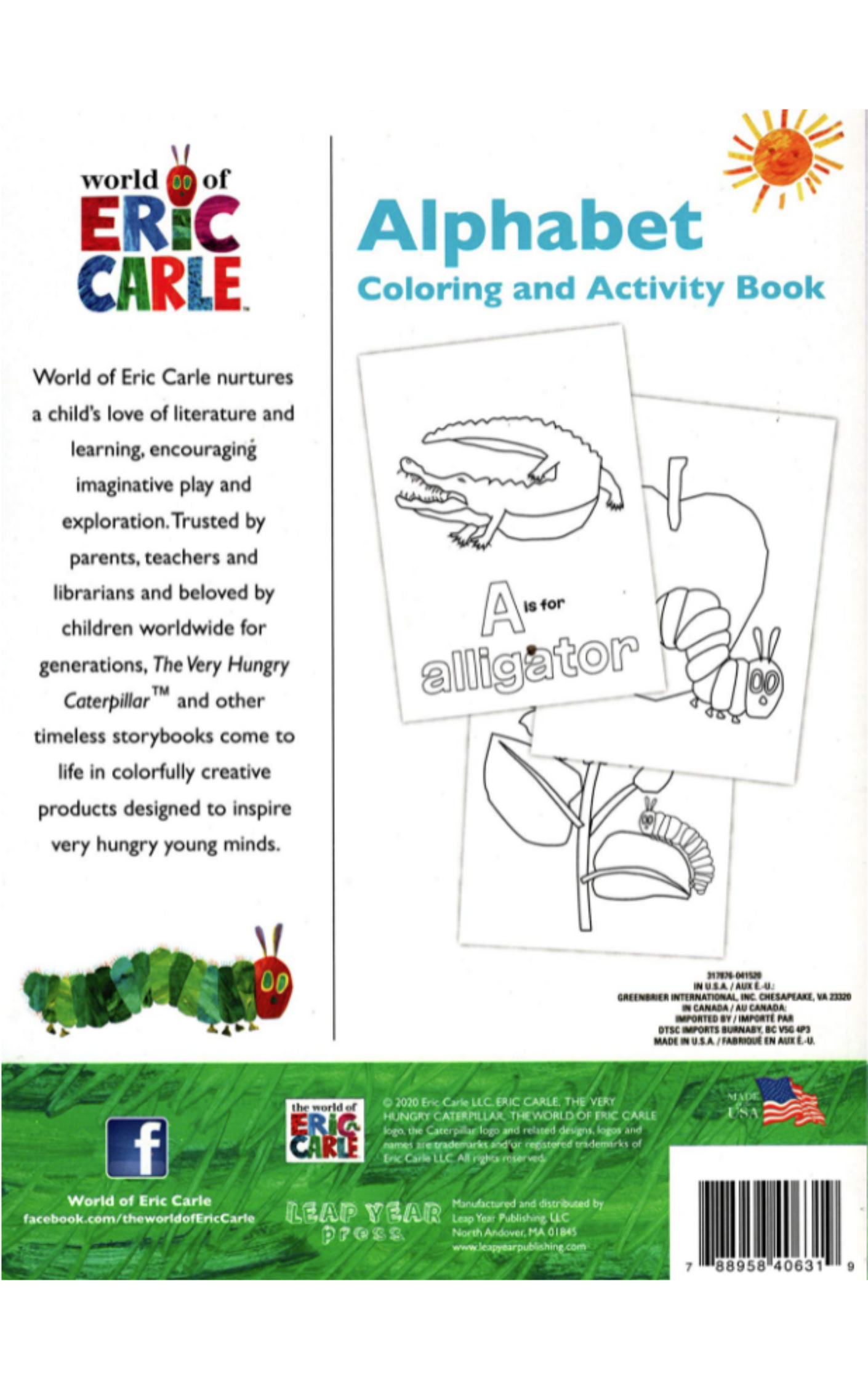 World of Eric Carle: Alphabet Coloring and Activity Book (The Very Hungry Caterpillar)