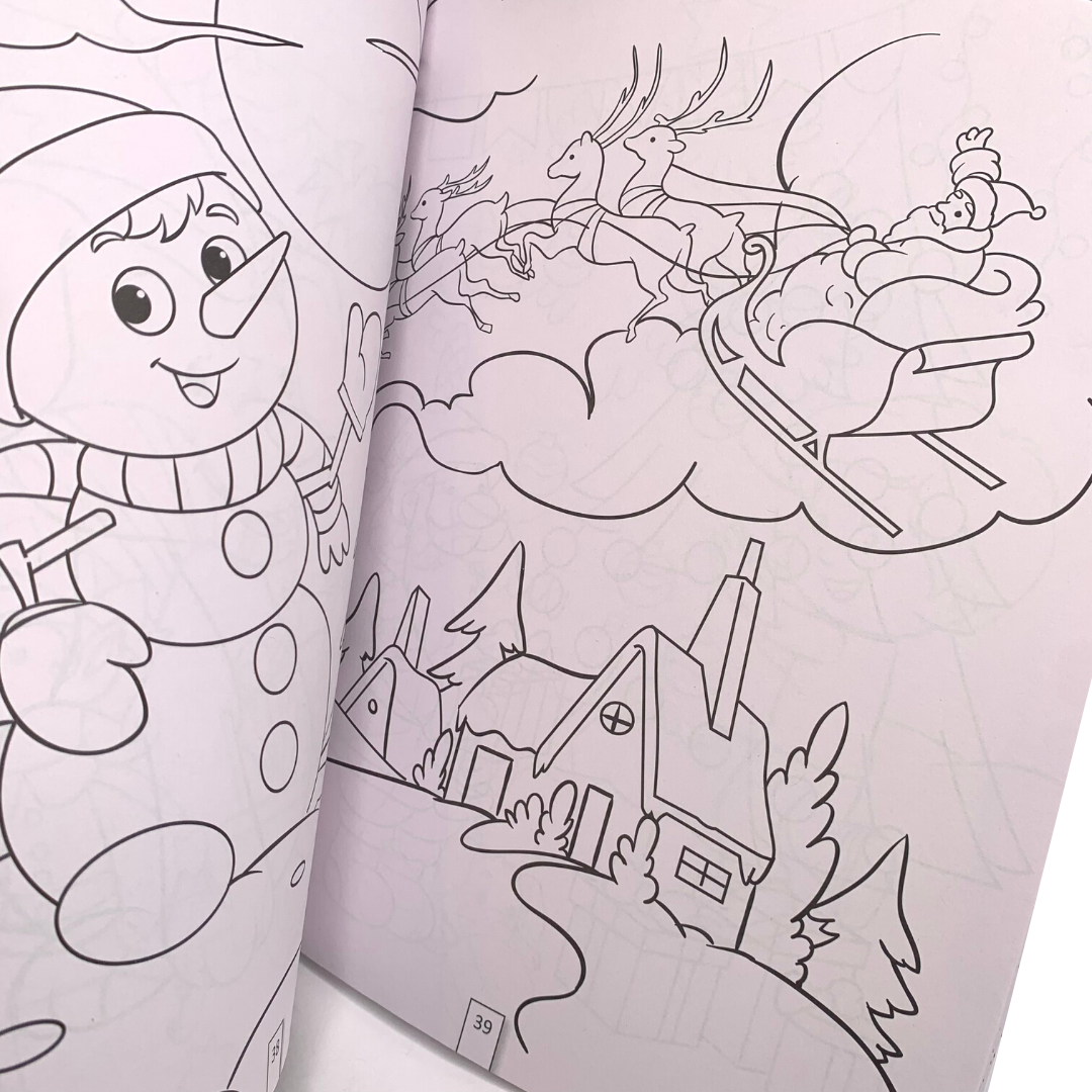 Merry Christmas Colouring Book (with more than 100 stickers!)