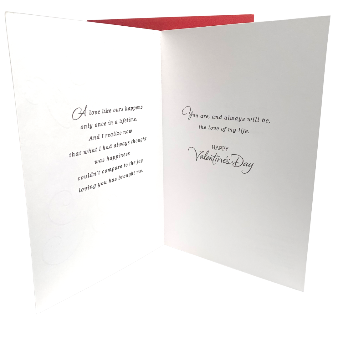 Hallmark: Love of my life, friend of my heart, my Wife Valentine's Day card