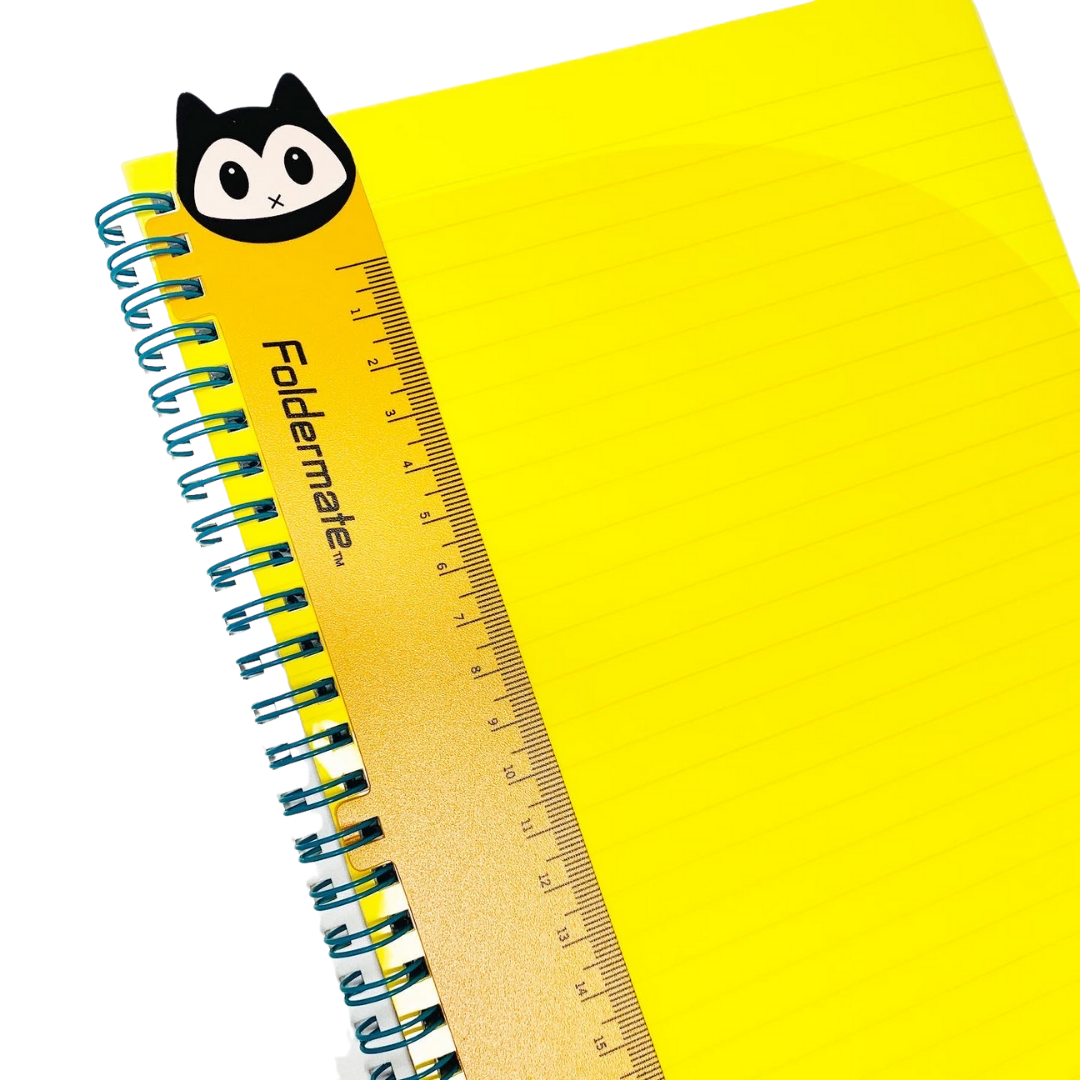 Cool Cats Spiral Notebooks with Ruler