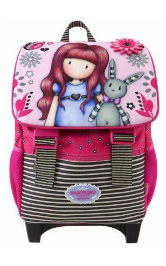 UK Designer Santoro Trolley: Gorjuss Fiesta Trolley Rucksack with Flap - My Gift to You