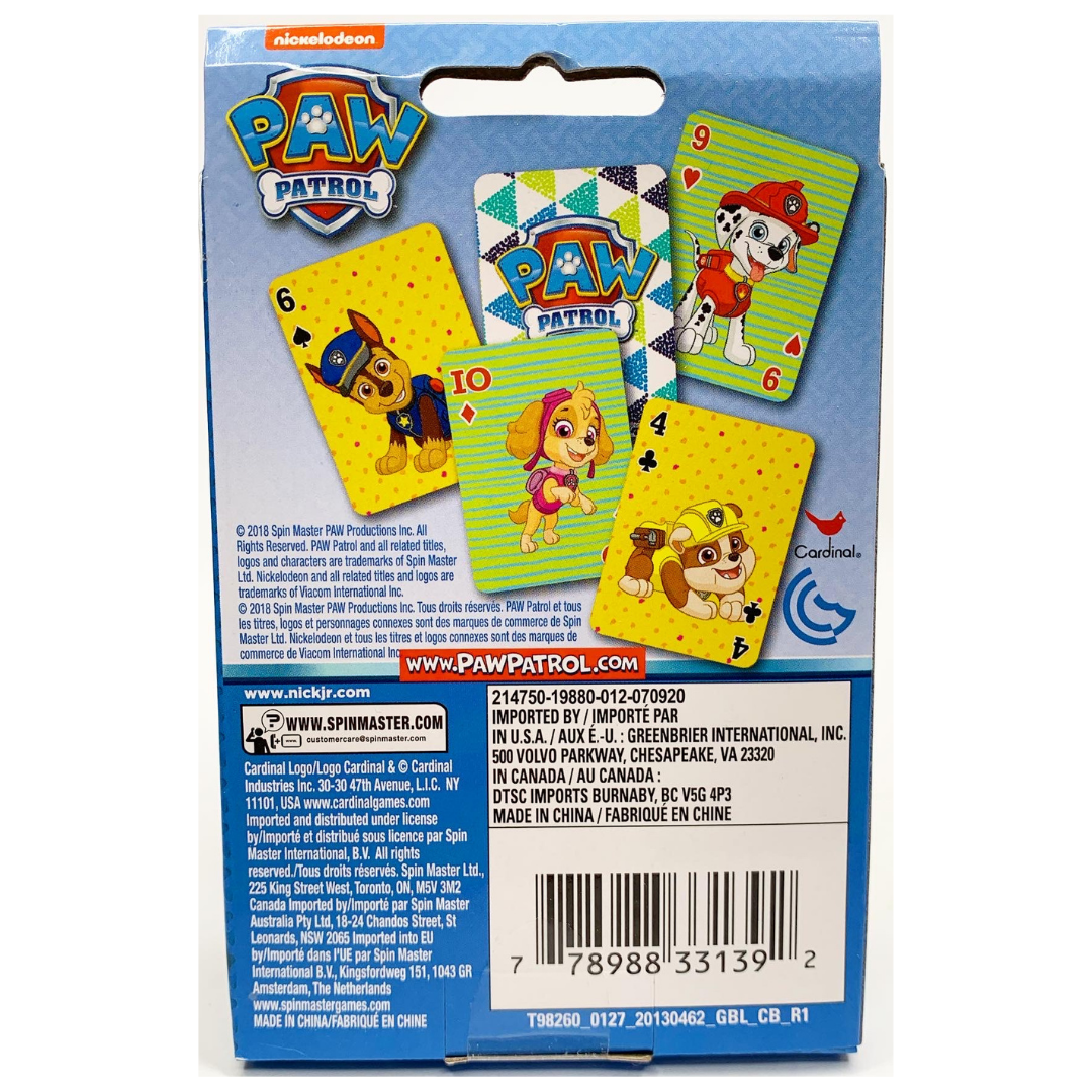 Paw Patrol: Jumbo Playing Cards