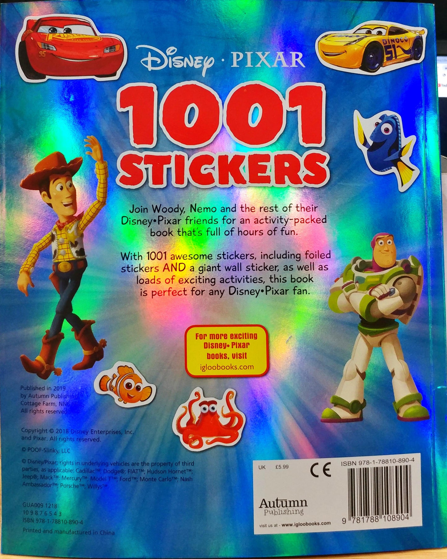 1001 Stickers: Disney Pixar