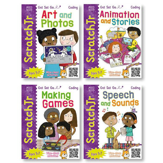 Get Set Go: Coding ScratchJr: 4 Book Set