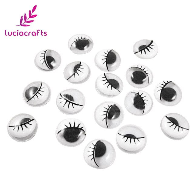 Googly Eyes with Eyelashes (38 pieces)