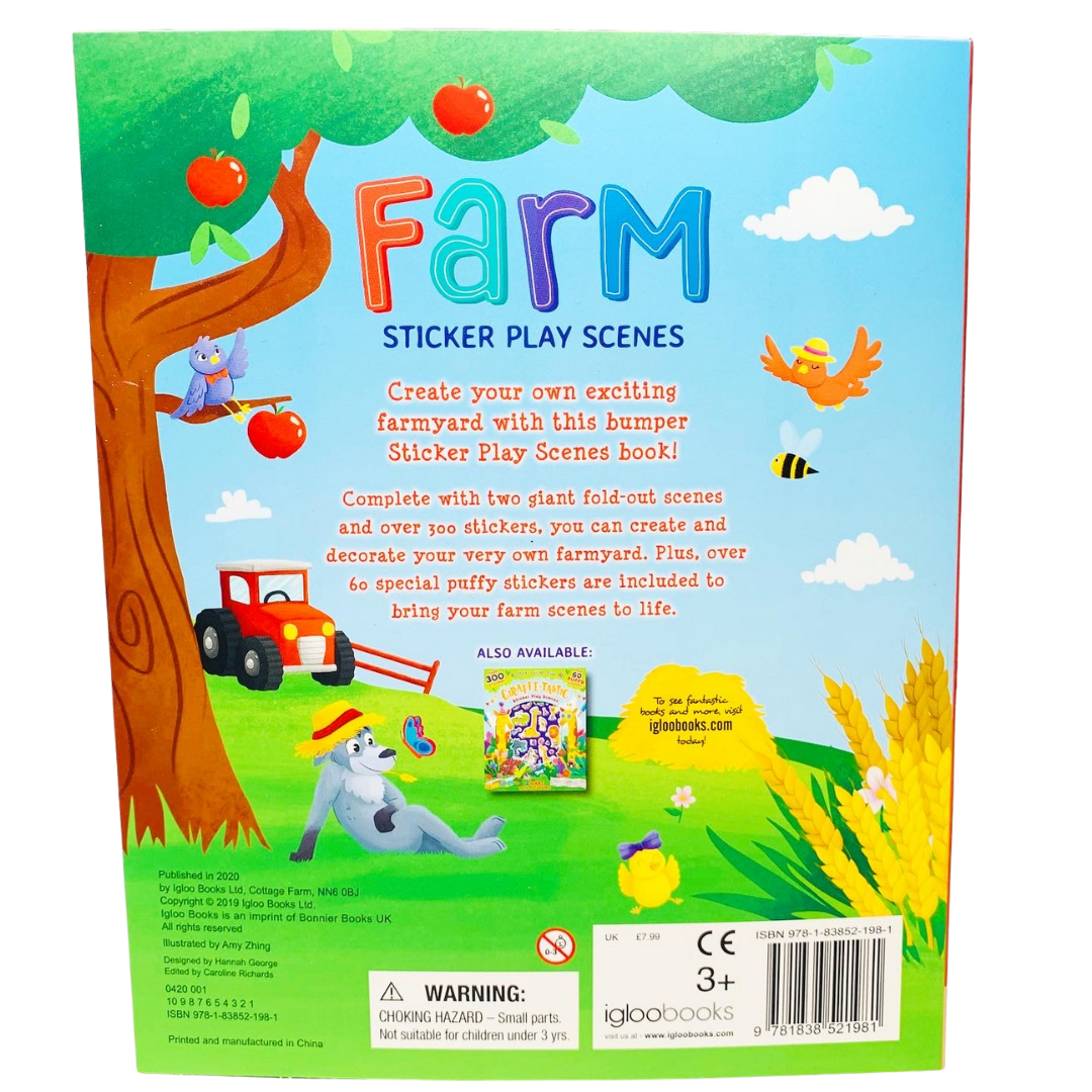 Farm Sticker Play Scenes with Over 300 Stickers