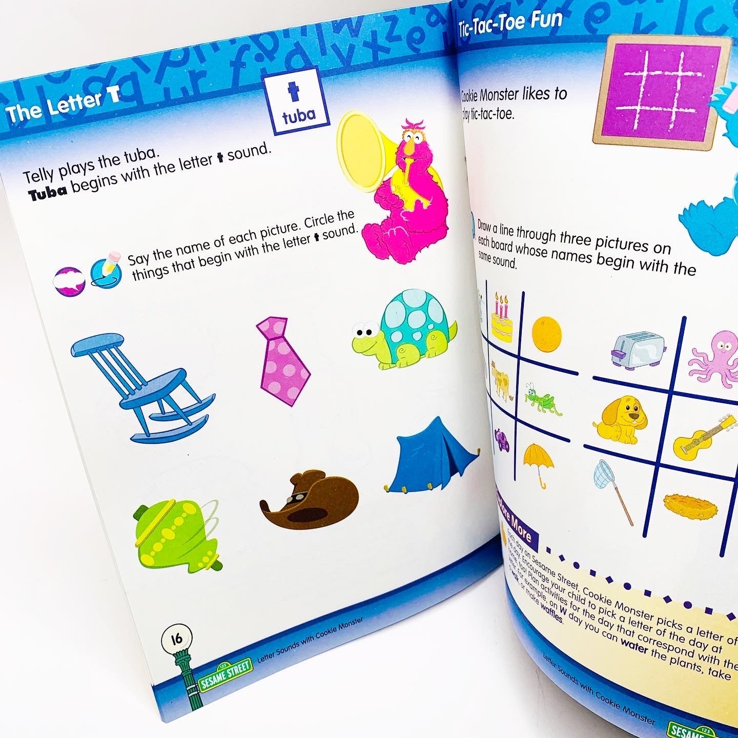 Sesame Street: Letter Sounds Educational Workbook