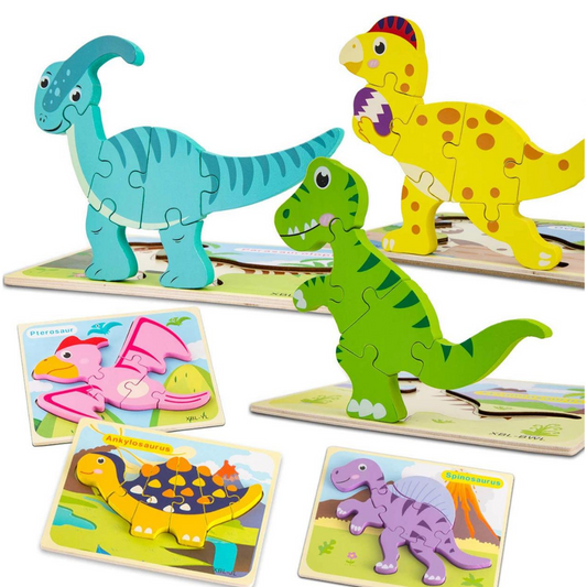 Wooden Dinosaur Puzzles