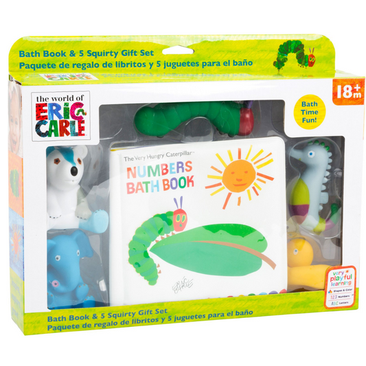 The Very Hungry Caterpillar: Bath Book Set with Figurines