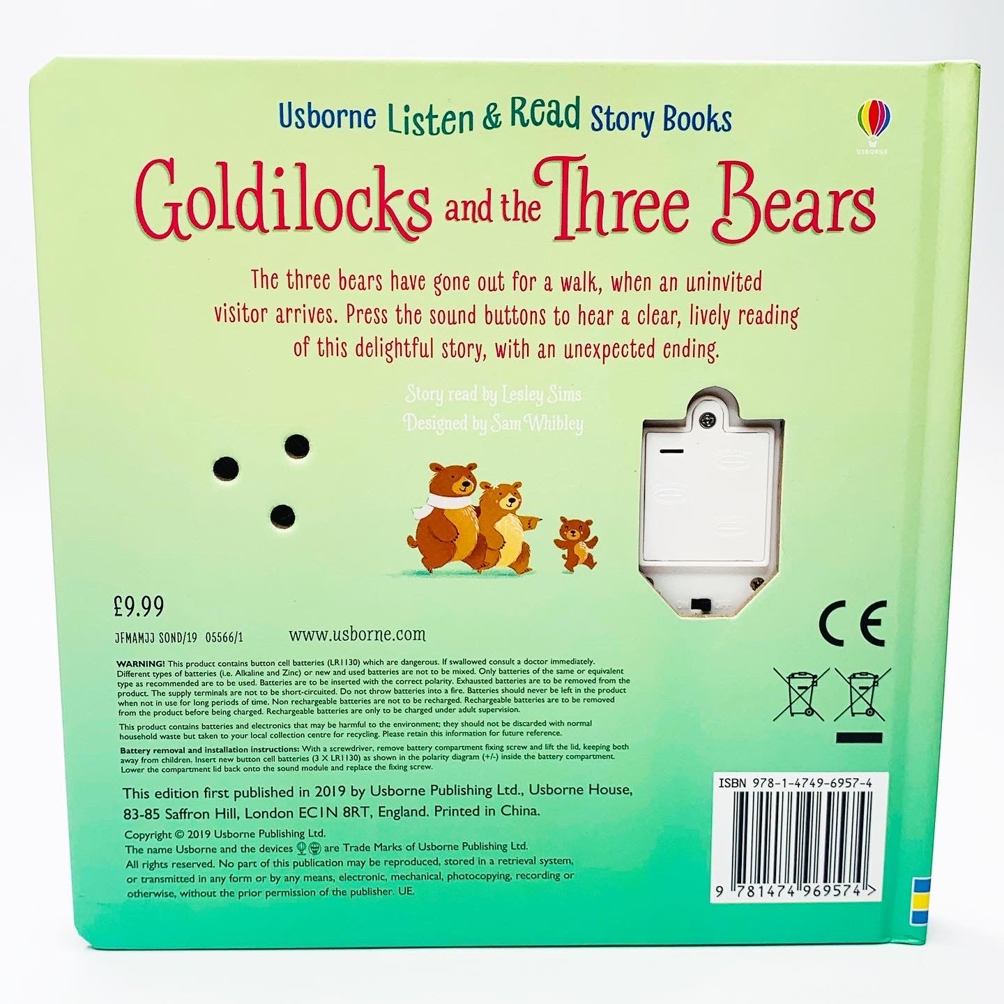 Usborne Listen and Read: Goldilocks and the Three Bears