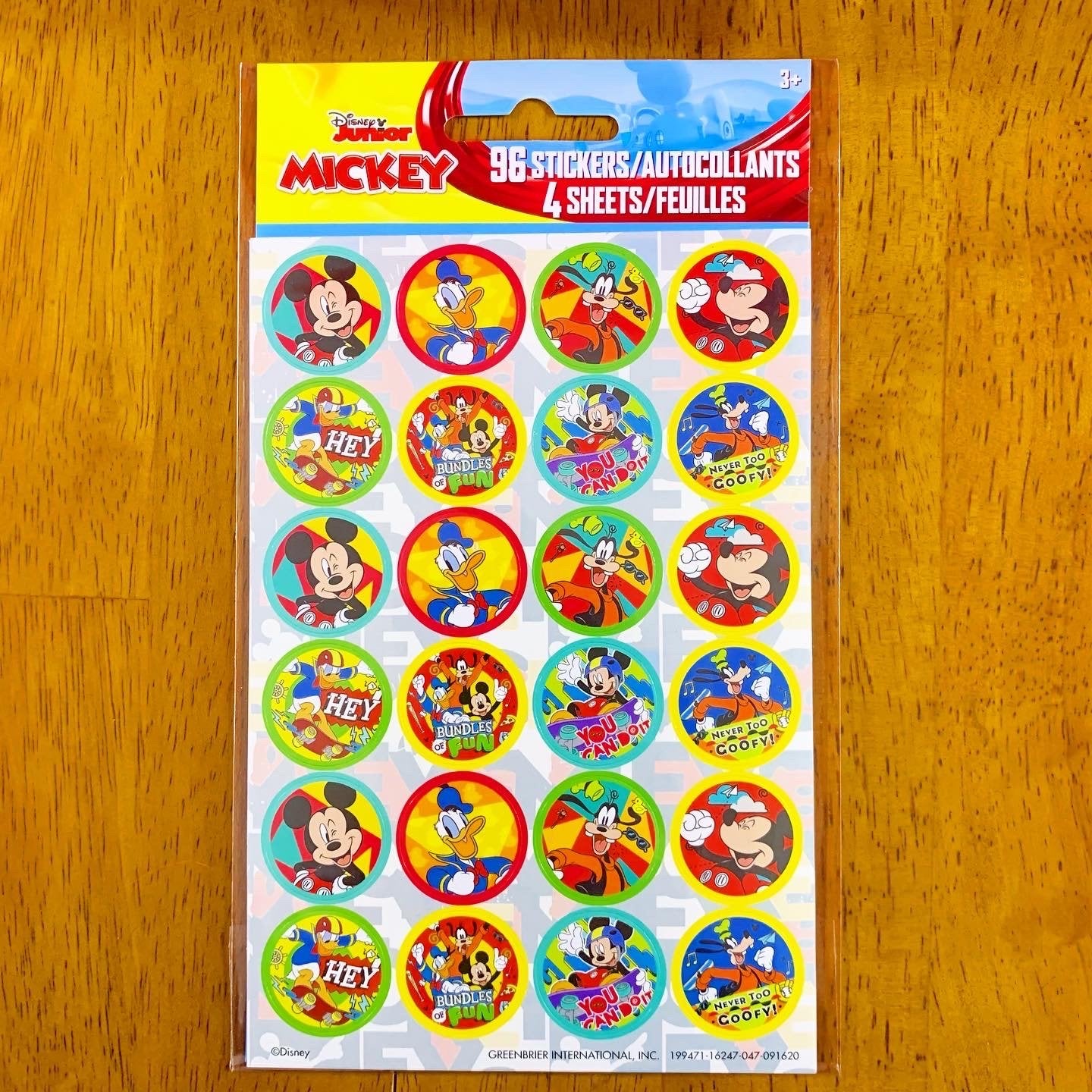 Disney's Mickey Mouse Stickers (96 count)