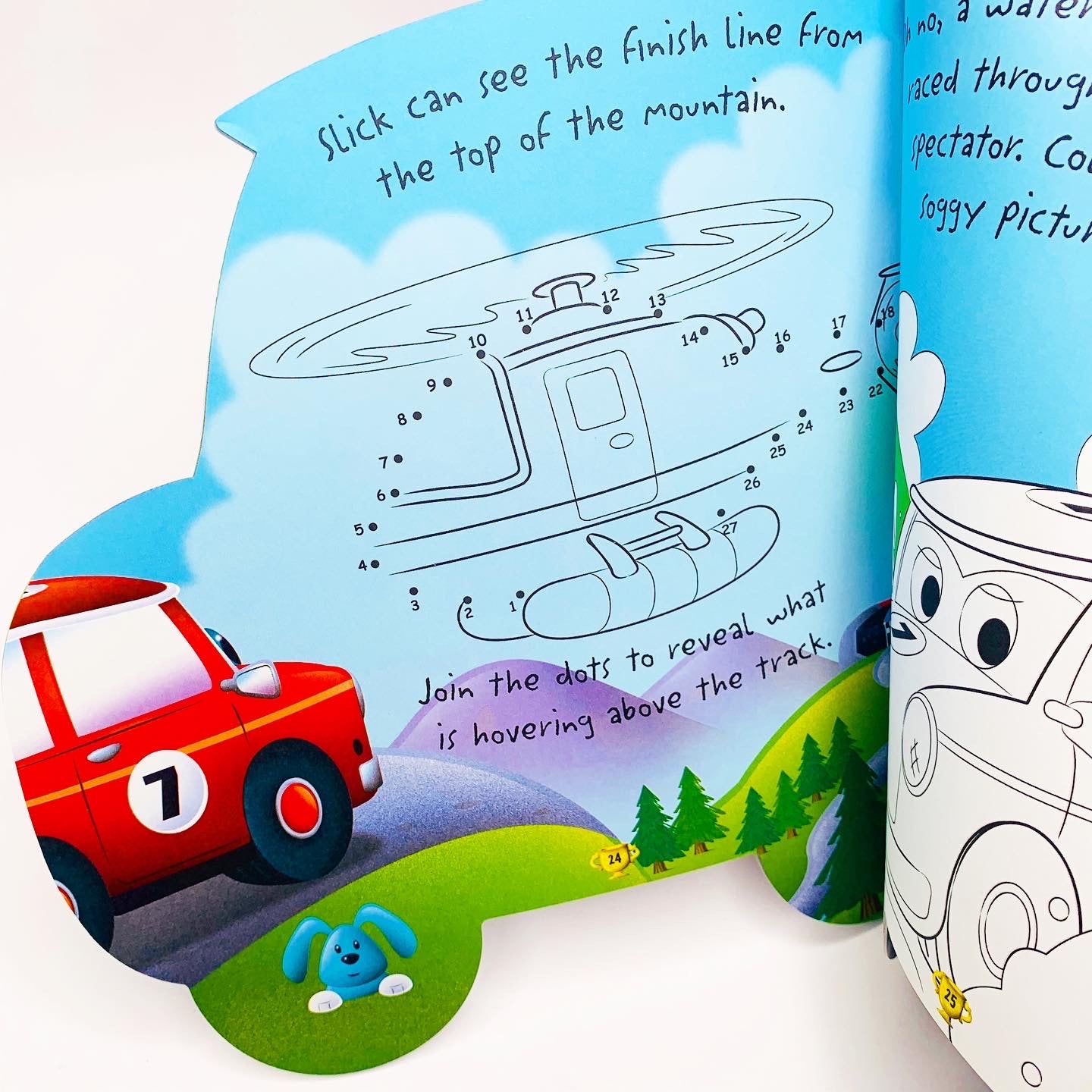 Racing With Slick: Activities, Colouring, and Stickers