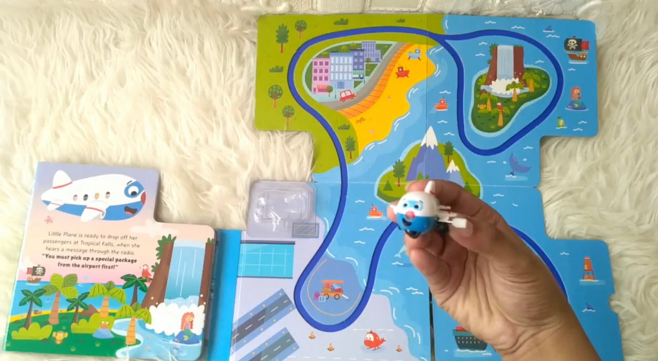 Little Plane: Read & Play with Fold-Out Play Mat and Wind-Up Toy