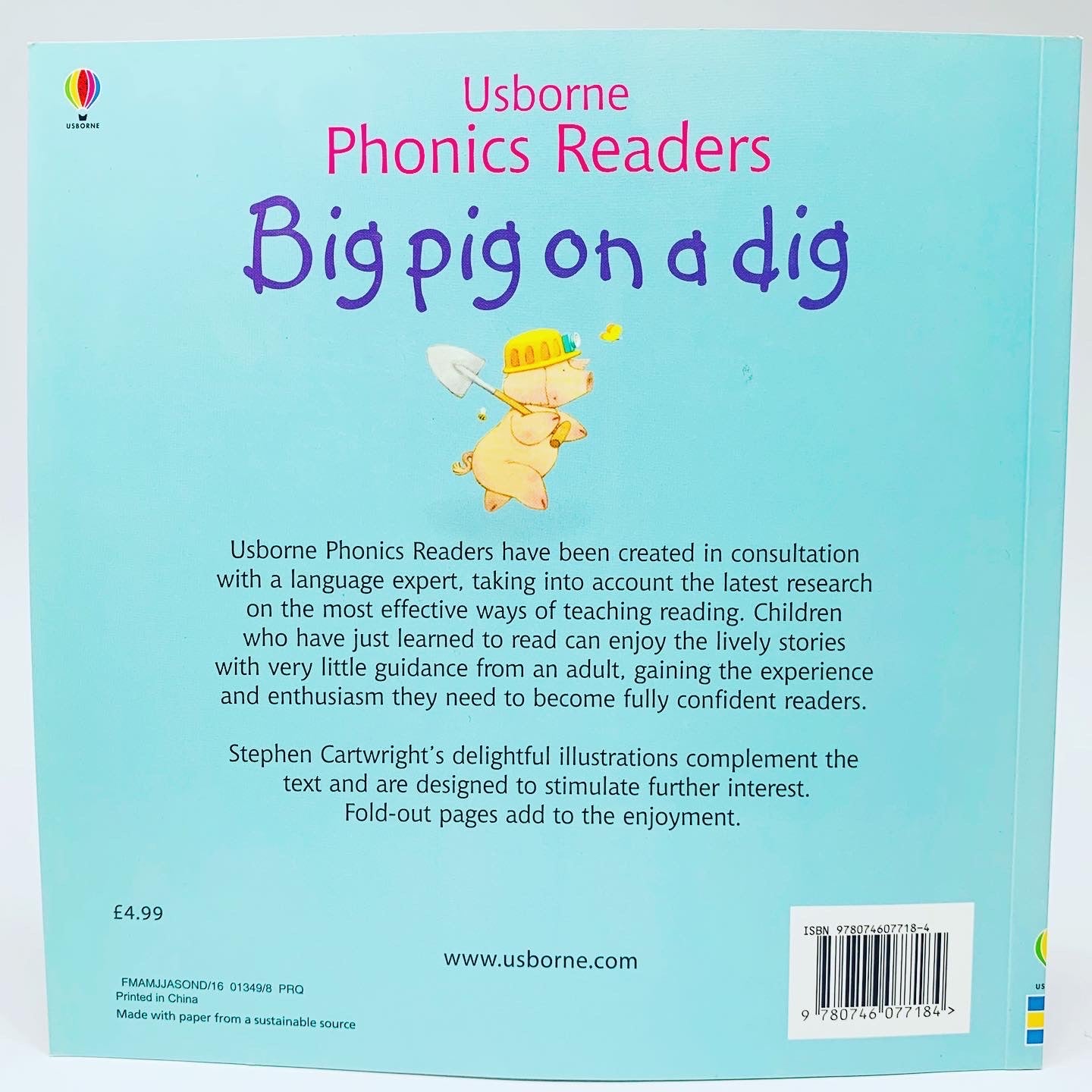 Usborne Phonics Readers: Big Pig on a Dig