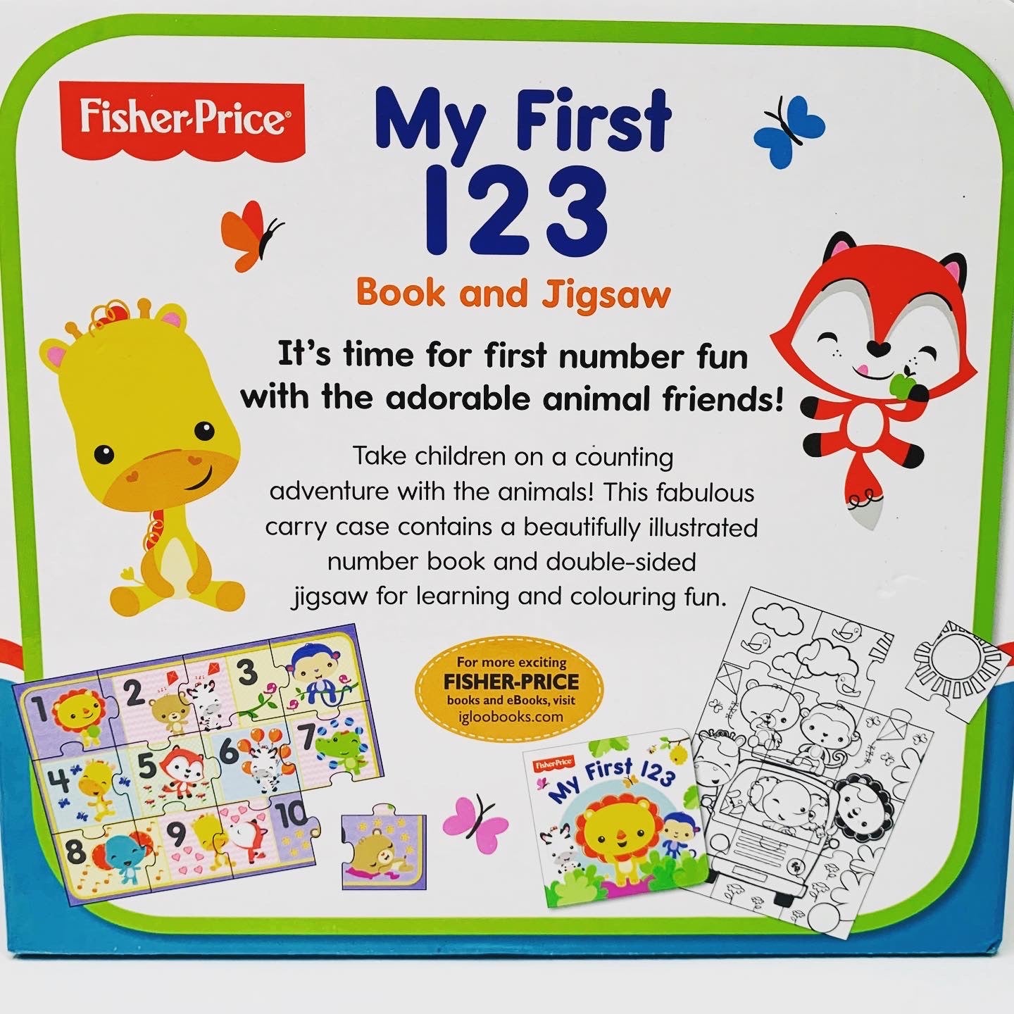 Fisher Price My First 123 Book and Jigsaw