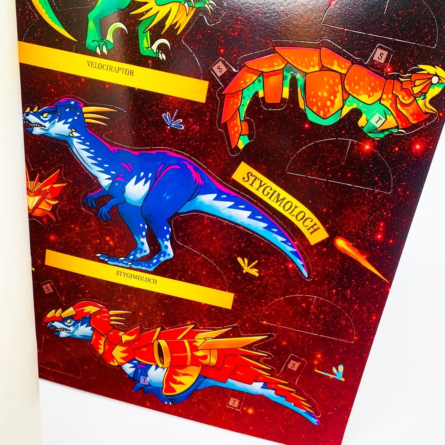 Dinosaur Warriors Fire Sticker and Activity Book