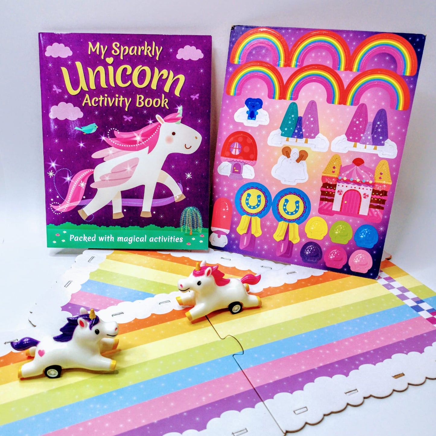 Racing Unicorns and Activity Book