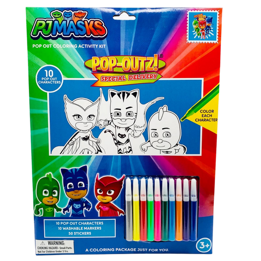 PJ MASKS Pop Out Activity: Colouring and Sticker Kit