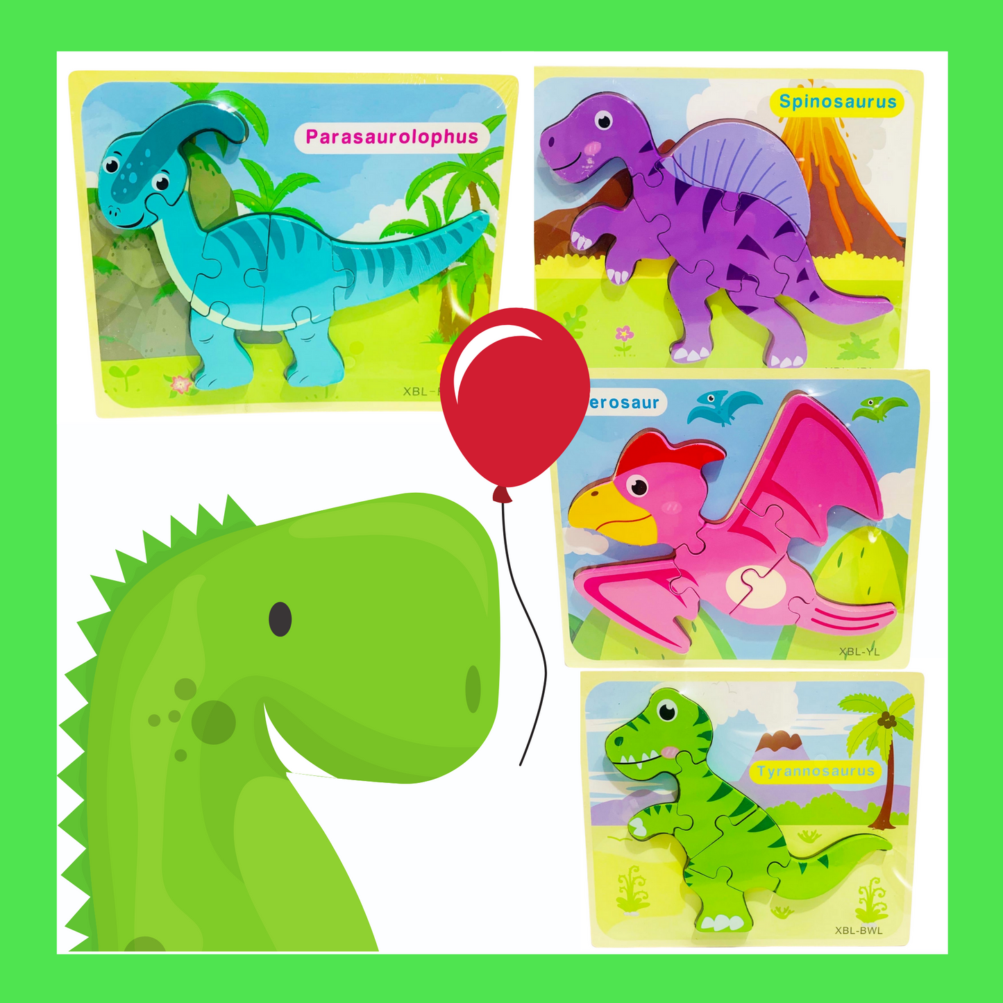 Wooden Dinosaur Puzzles