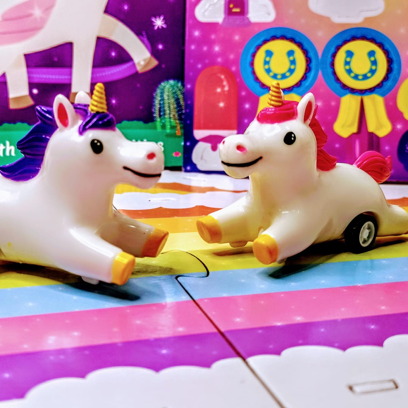 Racing Unicorns and Activity Book