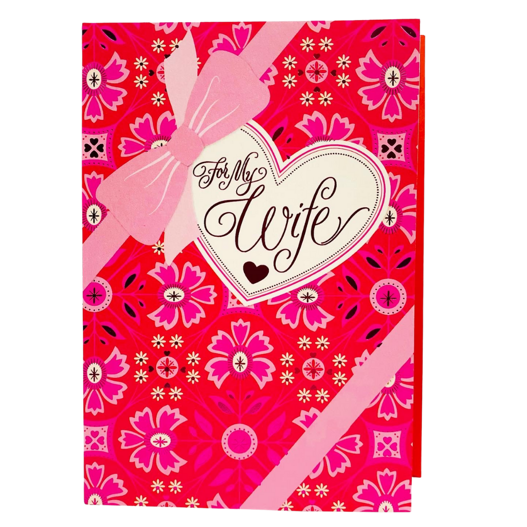 Hallmark: For My Wife: Best Friend & Bows Valentine's Day Card