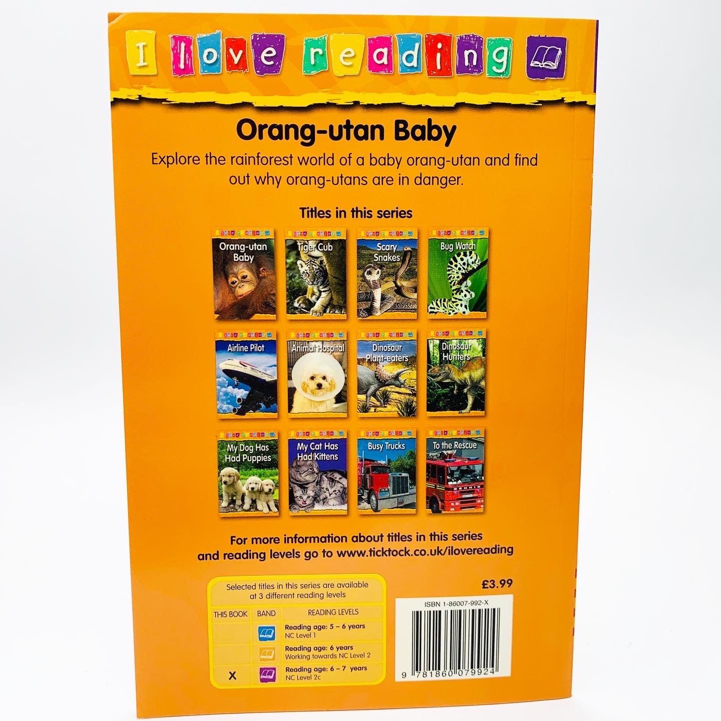 I Love Reading: Orang-utan Baby