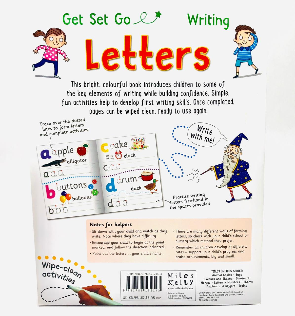 Get Set Go Writing: Letters