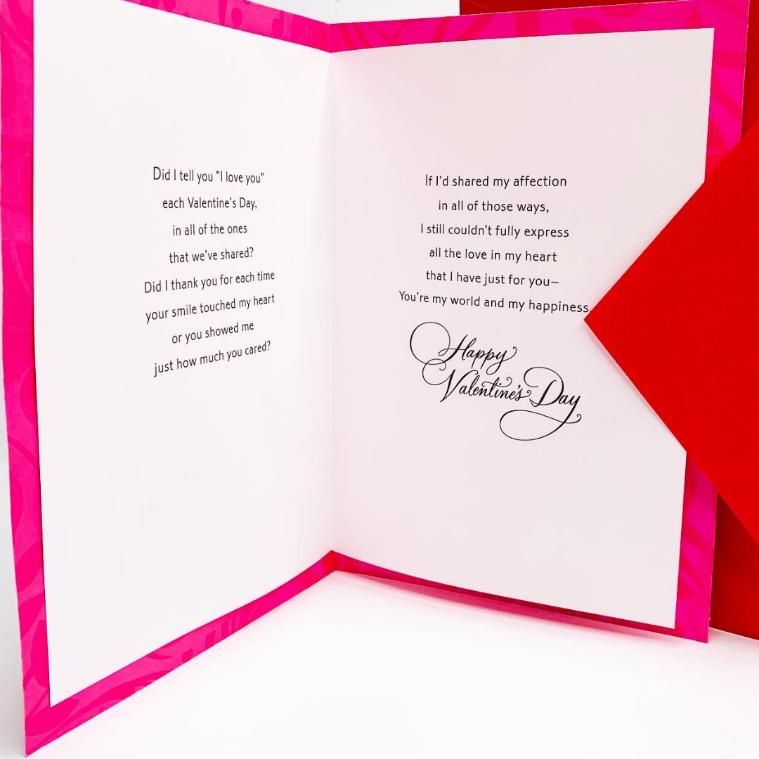 Hallmark: For My Wife: Deluxe Glittery Valentine's Day Card